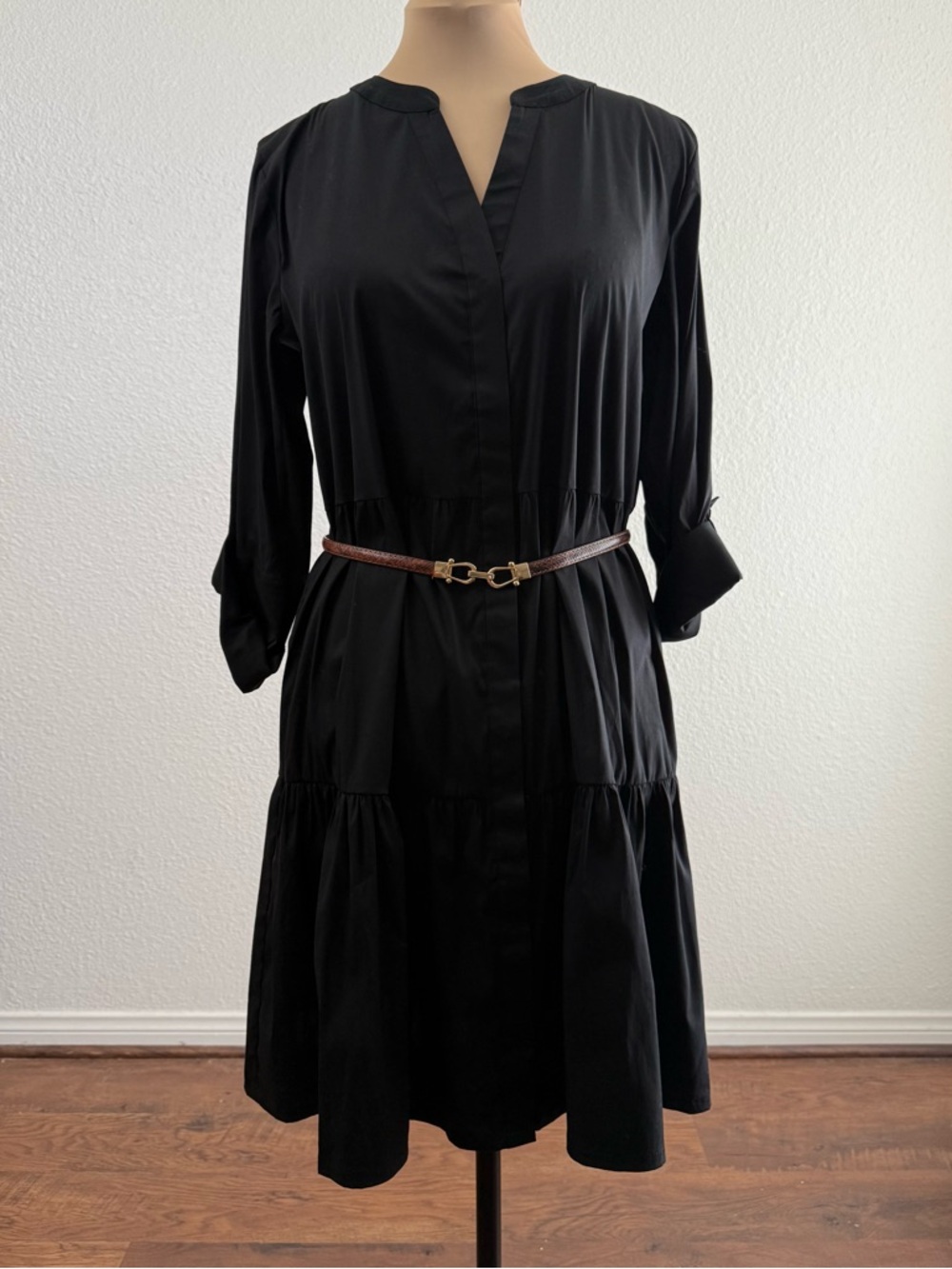 Chico’s Black Shirtdress NWT - Picture 4 of 7